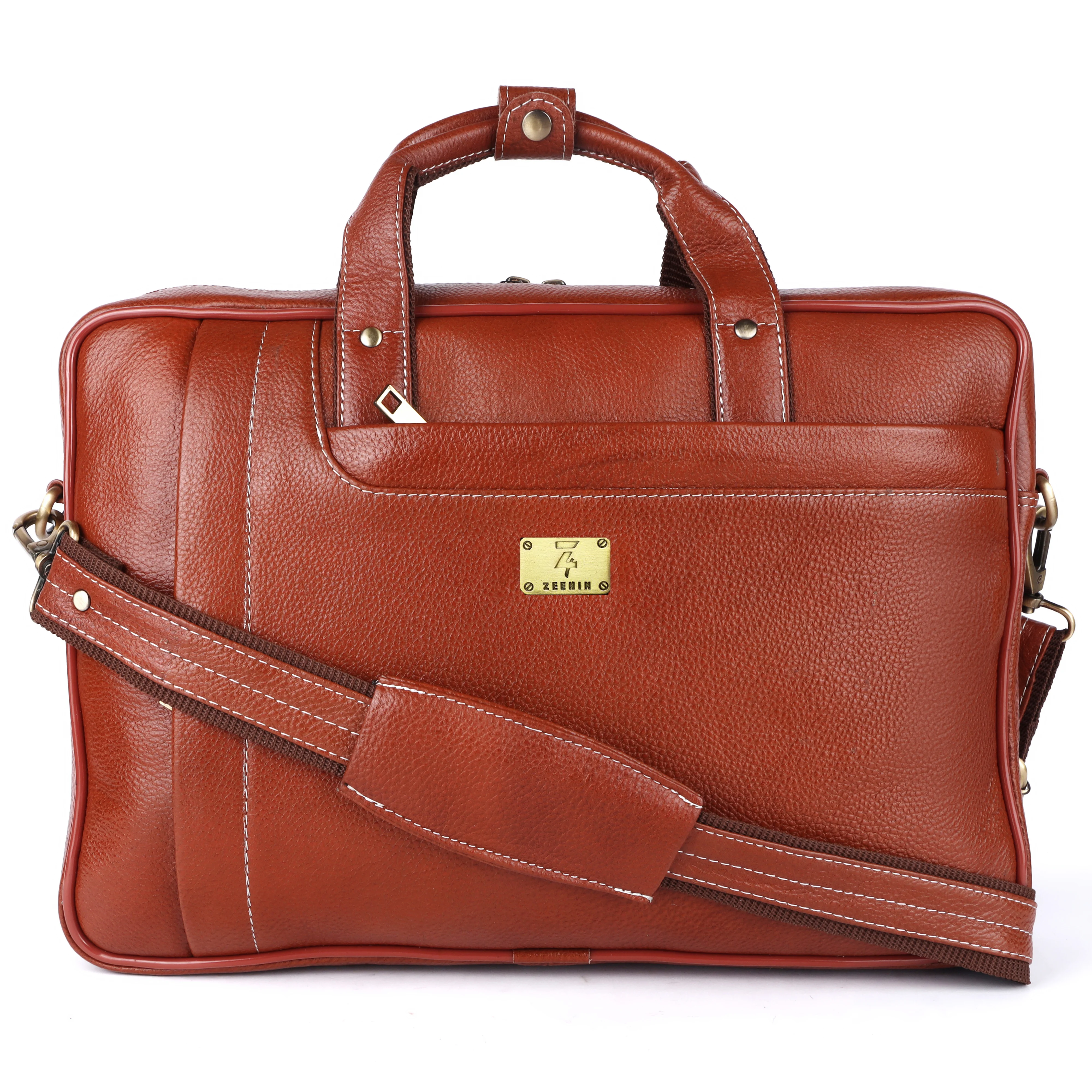 Stylish Leather Briefcase Laptop Bag