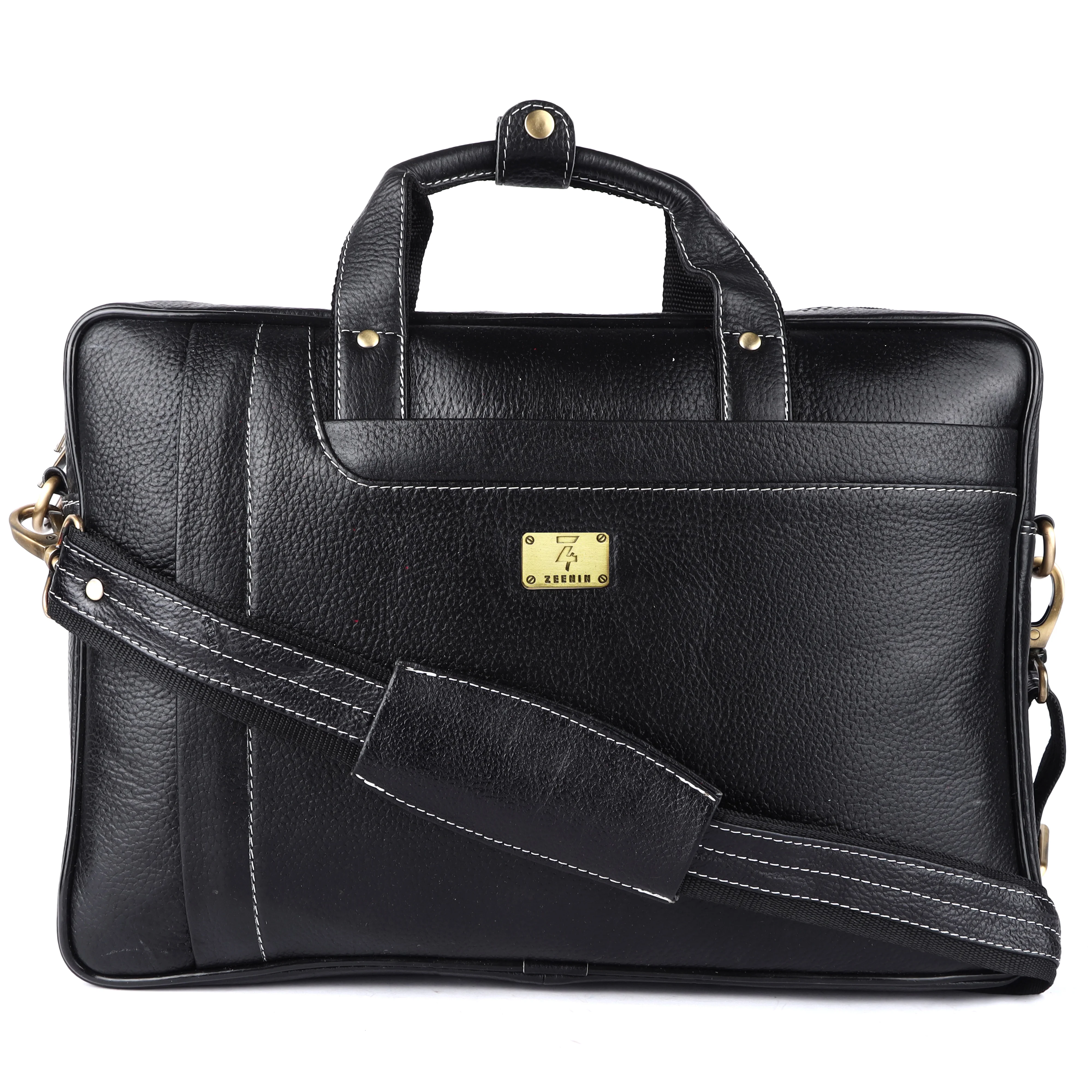 Stylish Leather Briefcase Laptop Bag