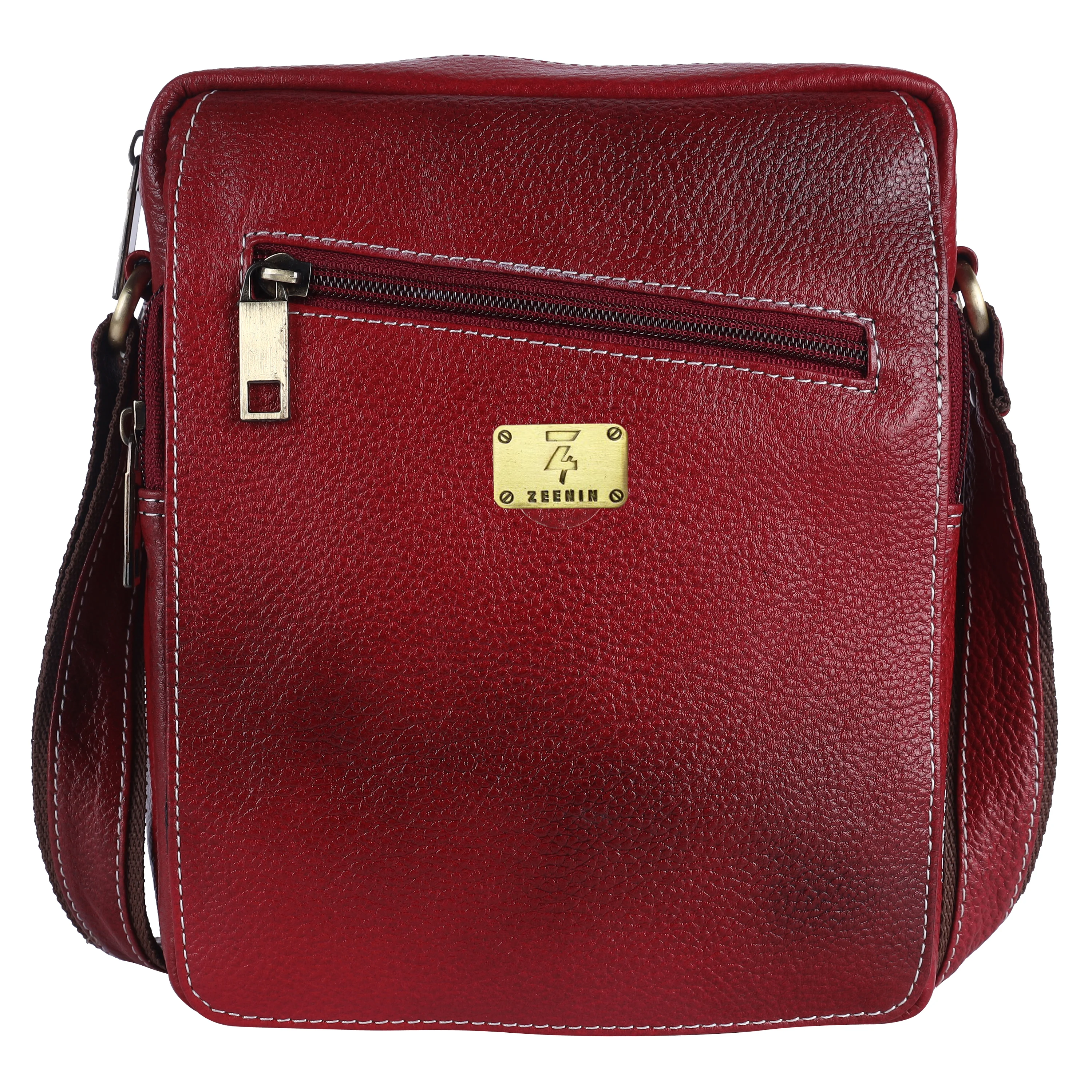 Leather Messenger Sling Bag