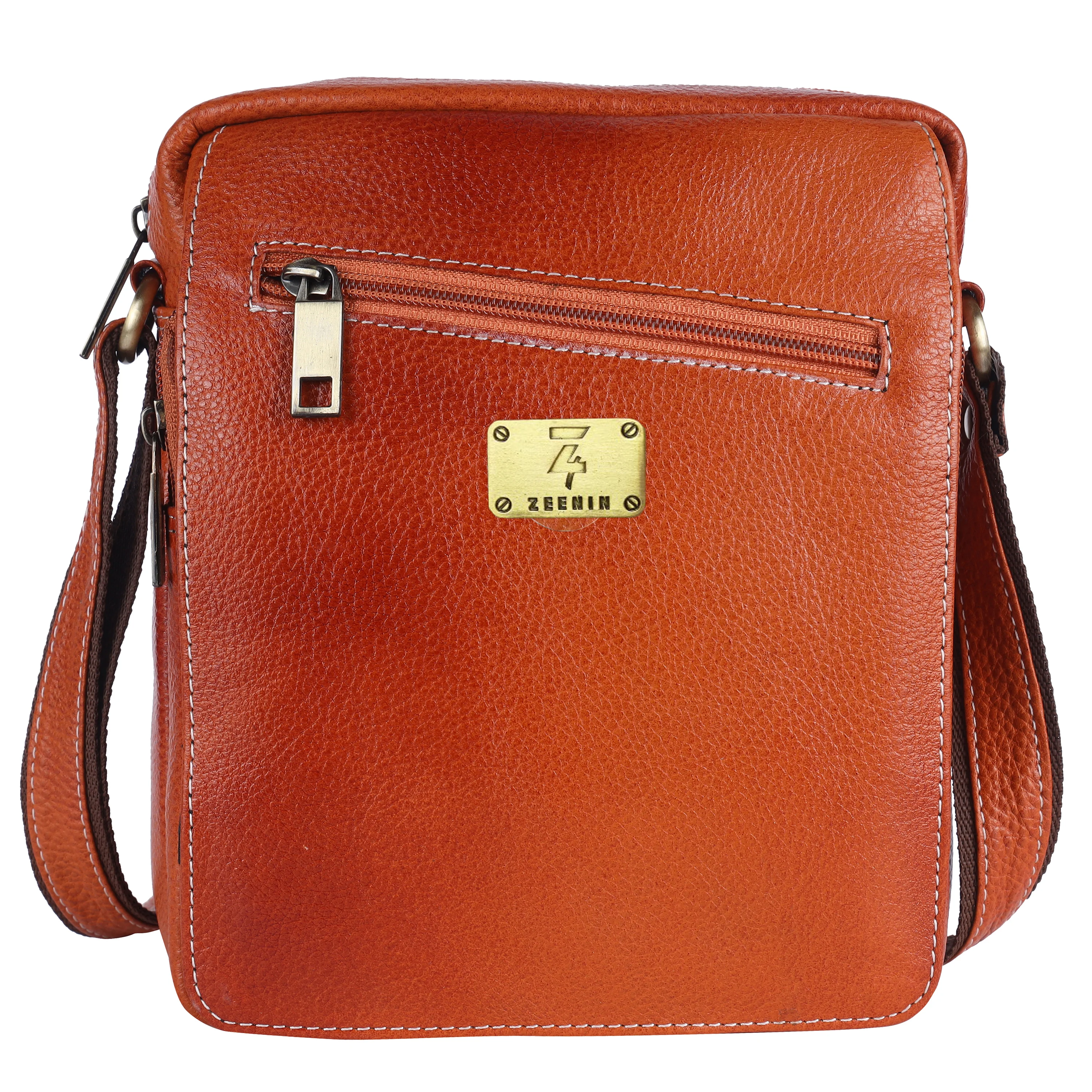 Leather Messenger Sling Bag