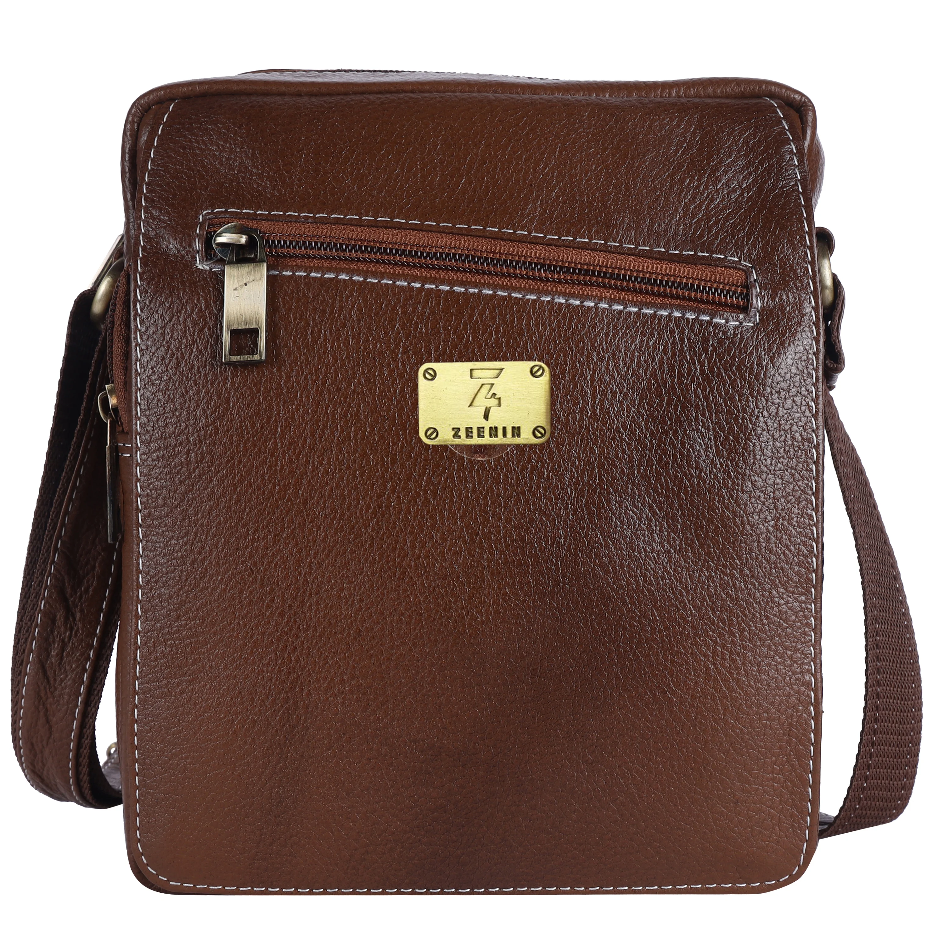 Leather Messenger Sling Bag