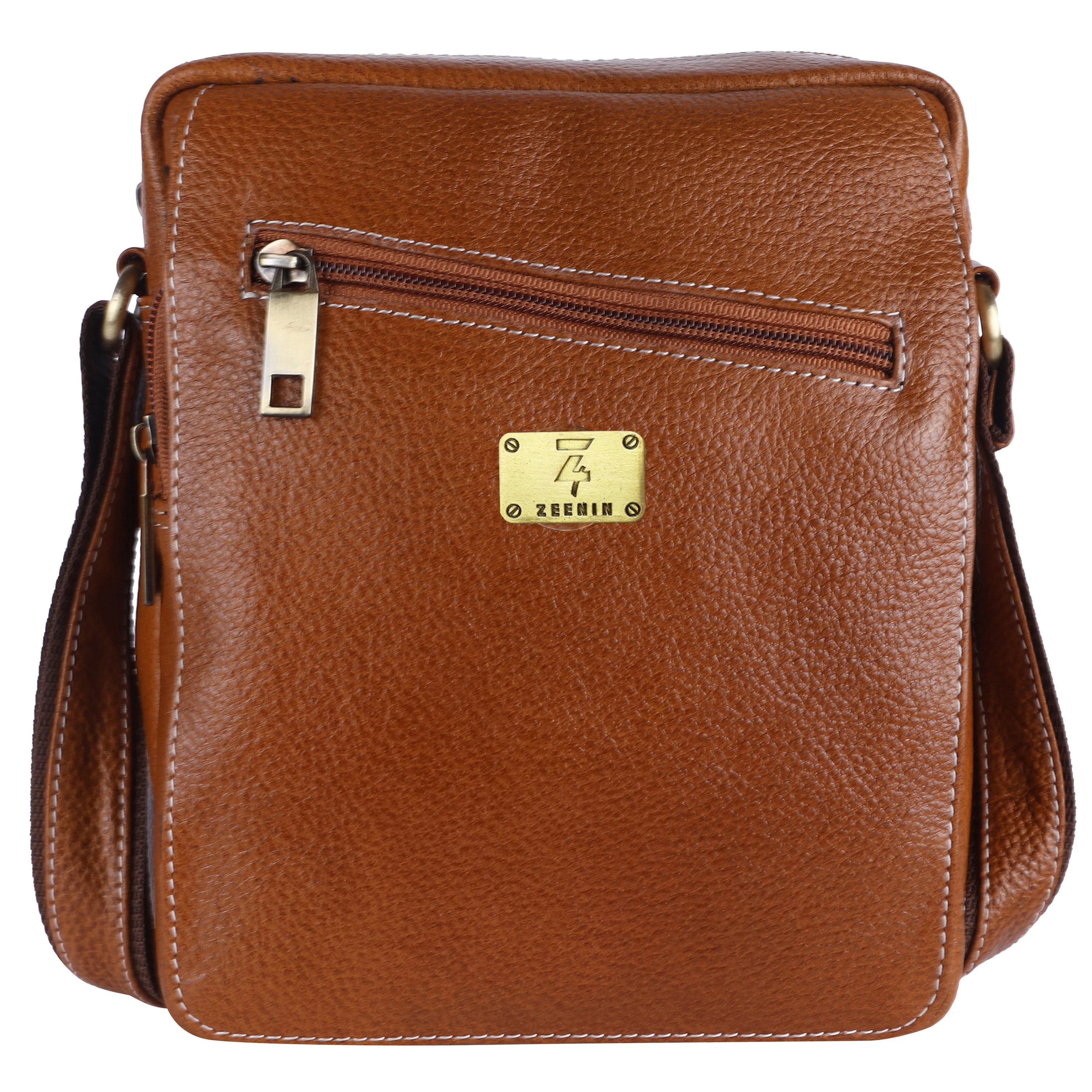 Leather Messenger Sling Bag