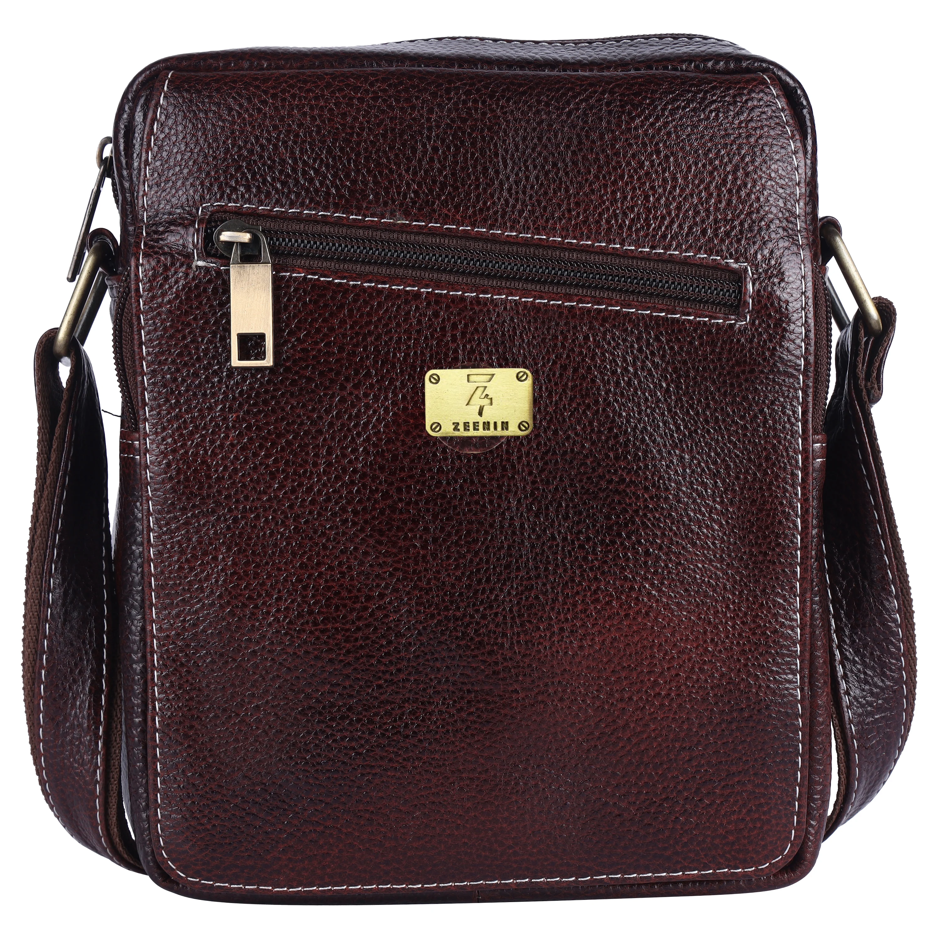 Leather Messenger Sling Bag